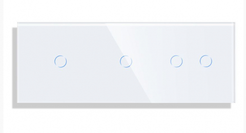 Panou Intrerupator tactil 3 doze configurabil (simplu, dublu, draperie, etc,) DOAR PANOUL DE STICLA !!! FARA MODULE!!! [1]