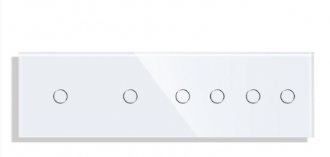 Panou Intrerupator tactil 4 doze configurabil (simplu, dublu, draperie, etc,) DOAR PANOUL DE STICLA !!!  FARA MODULE!!! [1]
