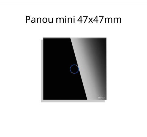 Rame Aluminiu - Panou tactil mini 47x47 mm  DOAR PANOUL DE STICLA !!!  FARA MODULE!!!