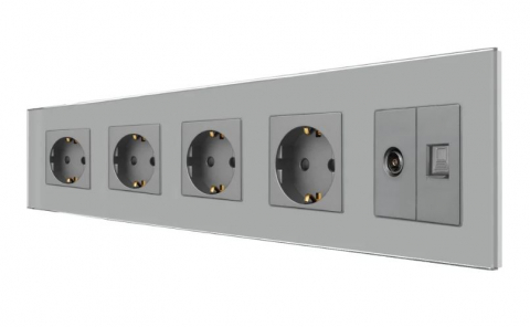 Sticla + Mecanice - Priza configurabila 5 doze (simple, USB, Wifi, etc.)