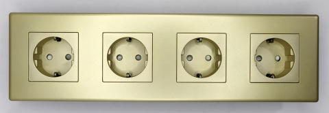 Priza cvadrupla configurabila 4 doze cu rama de plastic (simpla, USB, Wifi, internet, tv) [1]