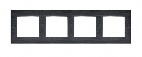 Rama cvadrupla aluminiu 4 doze (priza , intrerupator, etc.) [1]