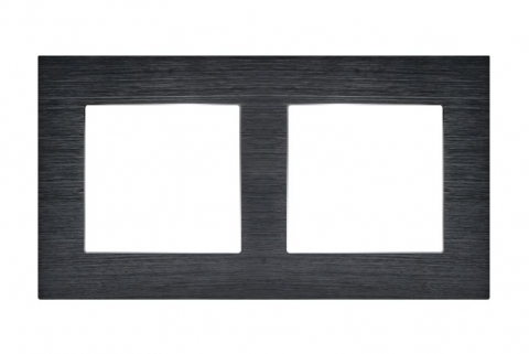 Rama dubla aluminiu 2 doze (priza , intrerupator, etc.) [1]
