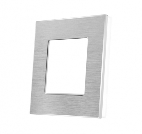 Rame Aluminiu - Rama simpla aluminiu 1 doza (priza , intrerupator, etc.)