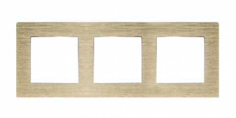 Rama tripla aluminiu 3 doze (priza , intrerupator, etc.) [1]