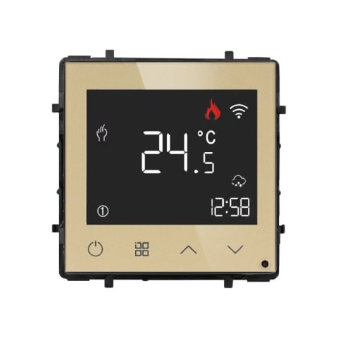 Incalzire - Modul Termostat Wifi colorat pentru incalzirea in pardoseala pe baza de apa cu Rama din Sticla