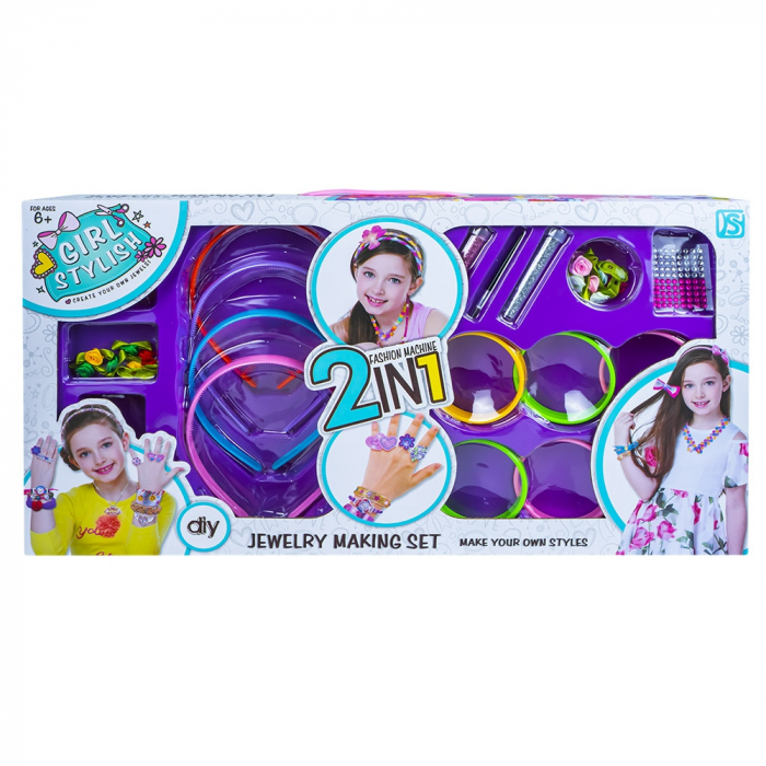 Accesorii frumusete - set creativ bratari si cordeluta [1]