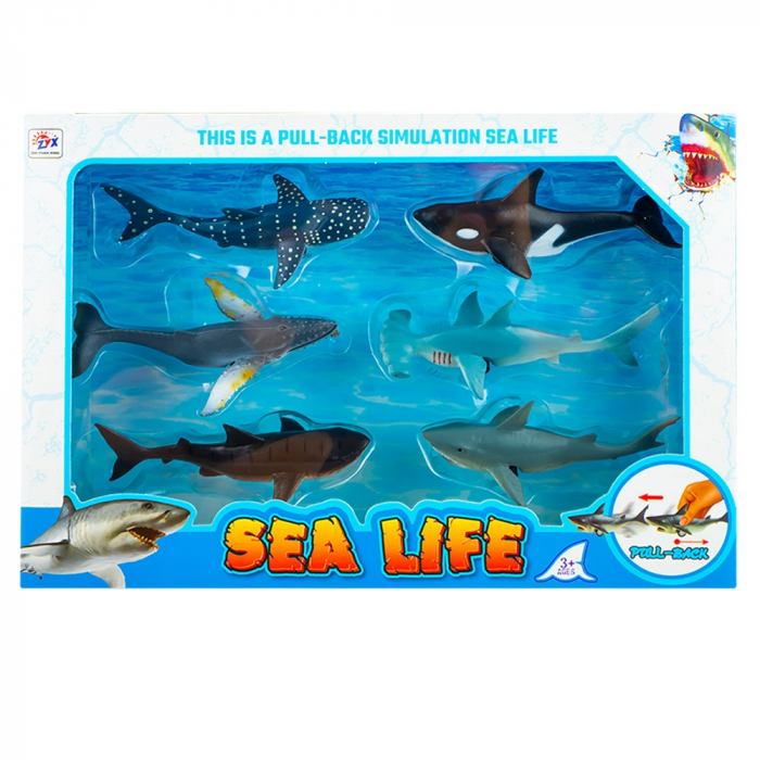 Animale marine cu frictiune, 6 buc/set [1]