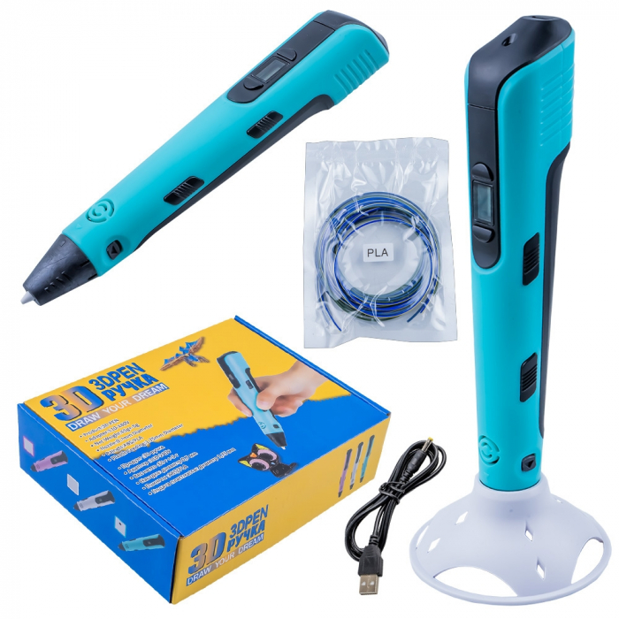 Creion 3D cu accesorii, incarcator USB [1]