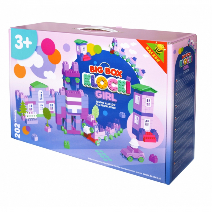 Cuburi constructii 202 piese, pentru fetite - Tupiko [1]