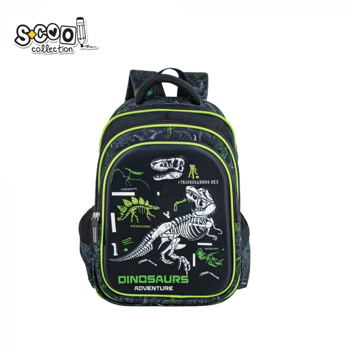 Ghiozdan 3D DINOSAURS, 38x35x20 cm - S-COOL [1]