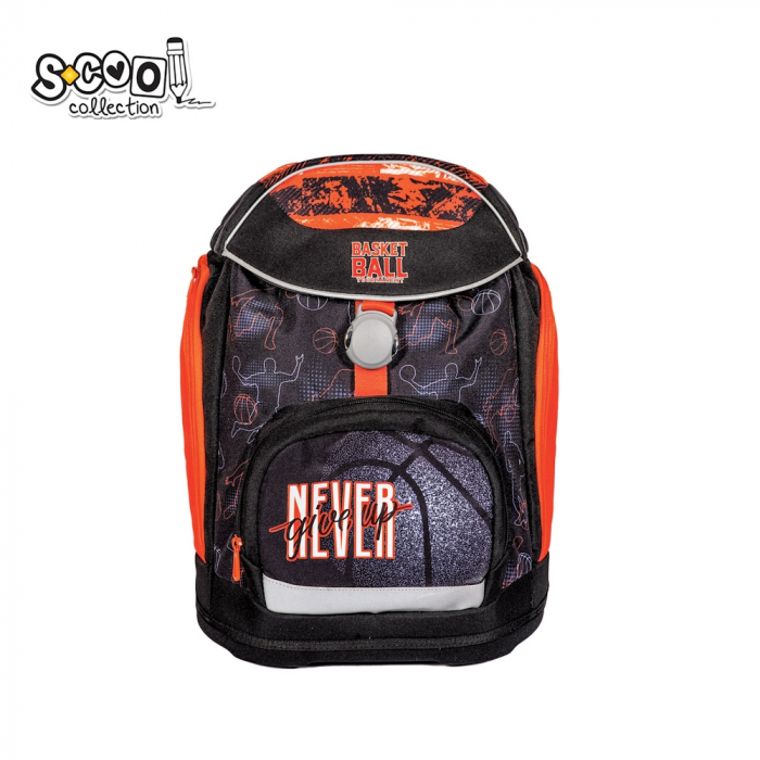 Ghiozdan anatomic NEVER GIVE UP, 41x28x21 cm - S-COOL [1]