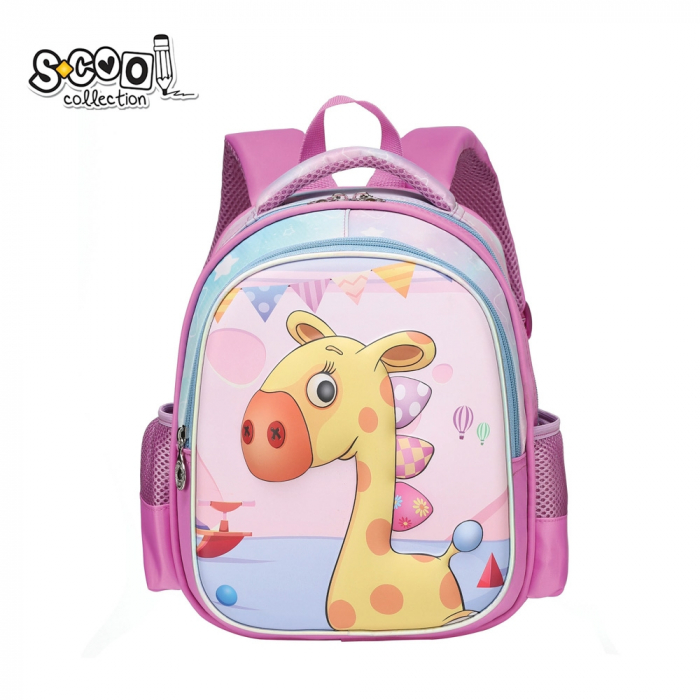 Ghiozdan gradinita 3D GIRAFFE, 25x17x31 cm - S-COOL [1]