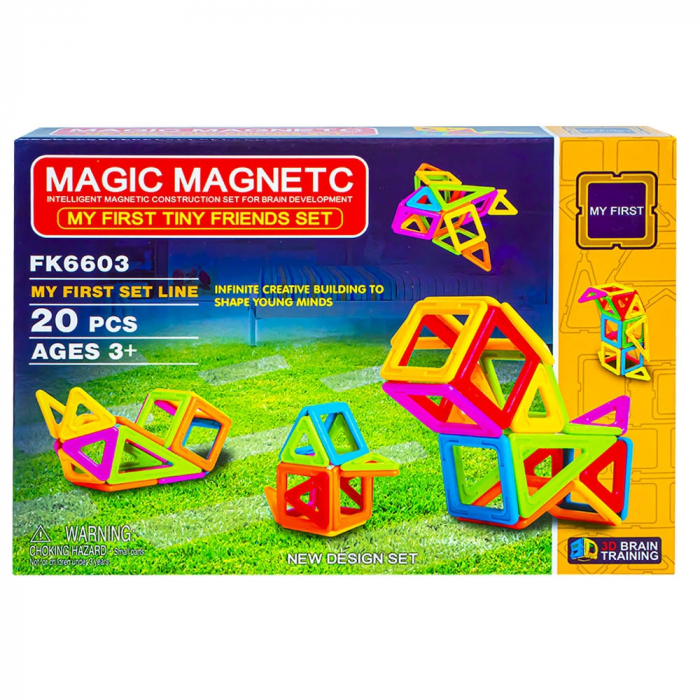 Joc constructii magnetic, 20 piese [1]