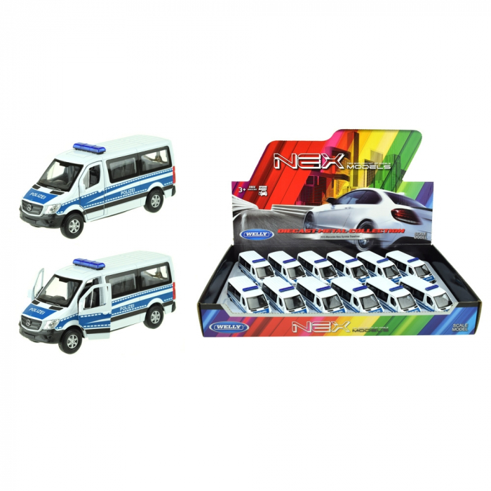 Masina Mercedes Benz Sprinter, politie, Welly - Toi-Toys [1]