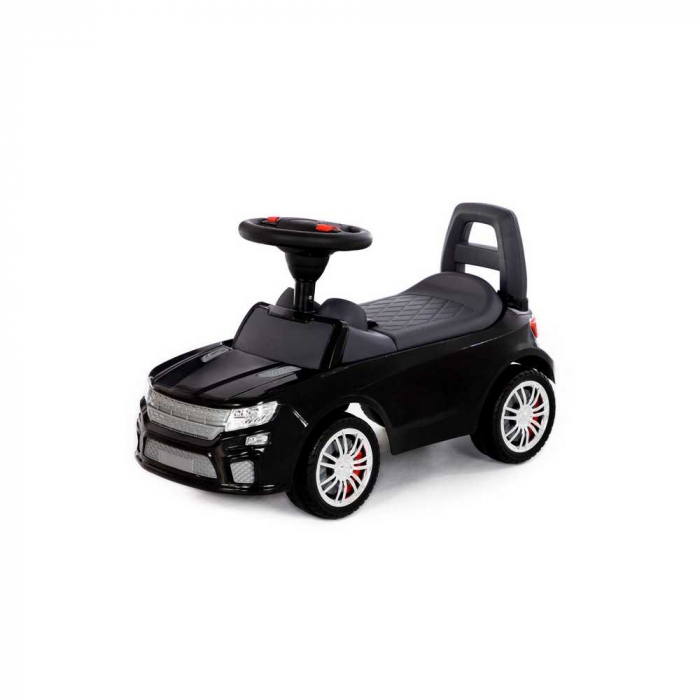 Masinuta - Supercar, neagra, fara pedale, 66x28.5x30 cm, Polesie [1]
