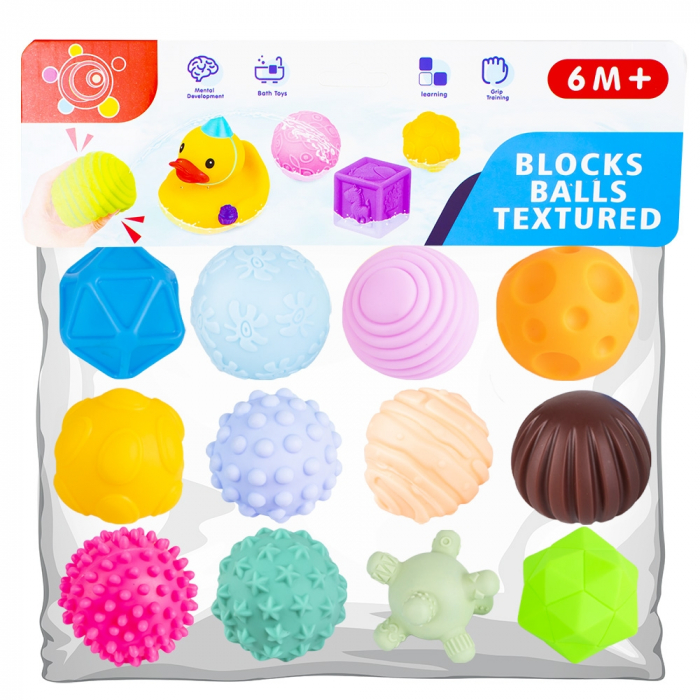 Mingiute senzoriale, pentru bebelusi, 12 buc/set [1]