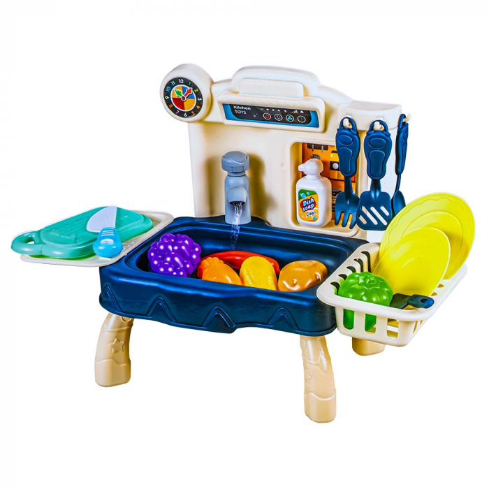 Play set bucatarie, cu baterii, 36 piese, 40.5x21.5x28 cm [1]
