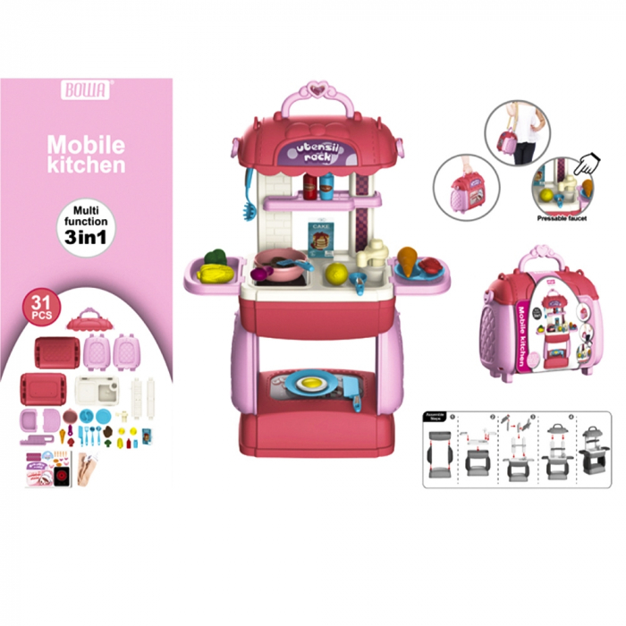 Play set bucatarie, in gentuta, 31 piese [1]