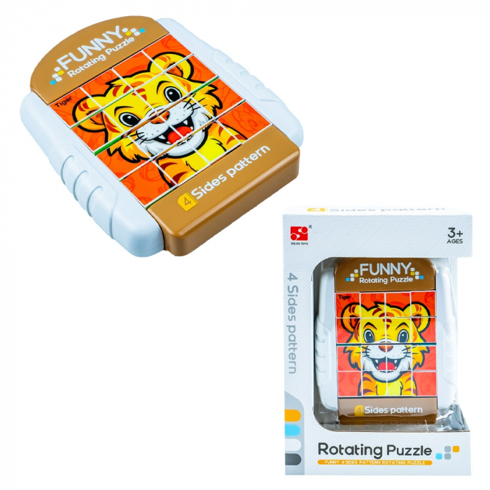 Puzzle educativ, cu 4 fete, Animale [1]