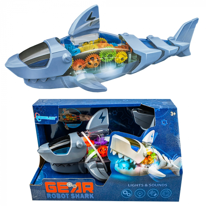 Rechin, carcasa transparenta, cu lumina si sunet [1]