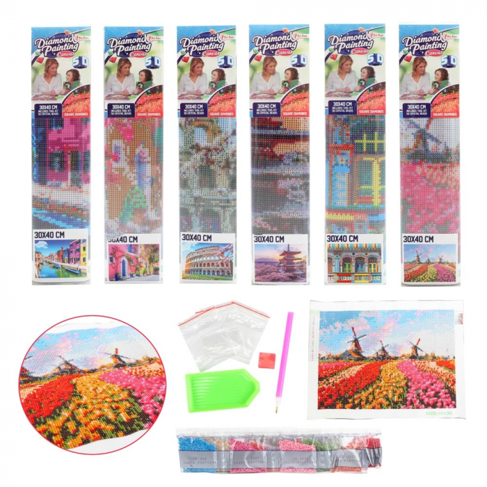 Set creatie cu diamante, 30x40 cm - Toi-Toys [1]