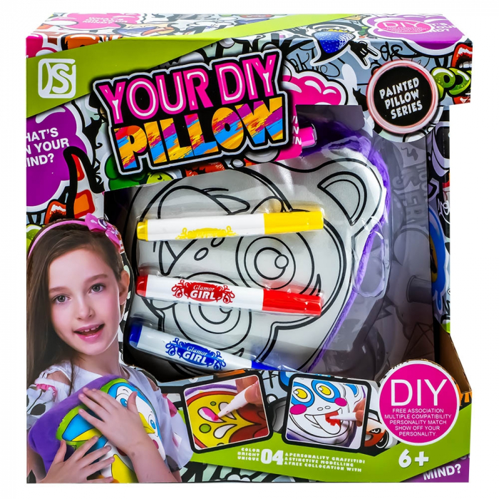 Set creativ, Perna de colorat + carioci [1]