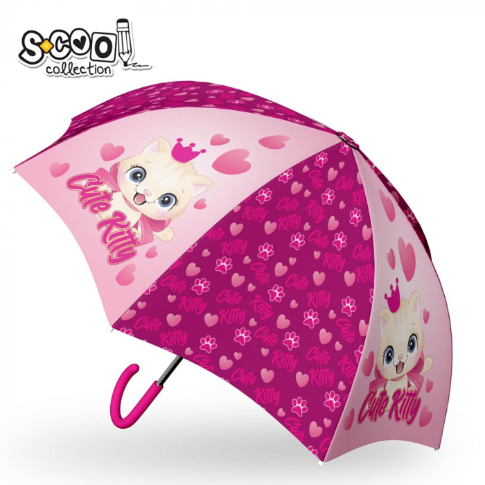Umbrela copii, CUTE KITTY, 48.5 cm - S-COOL [1]