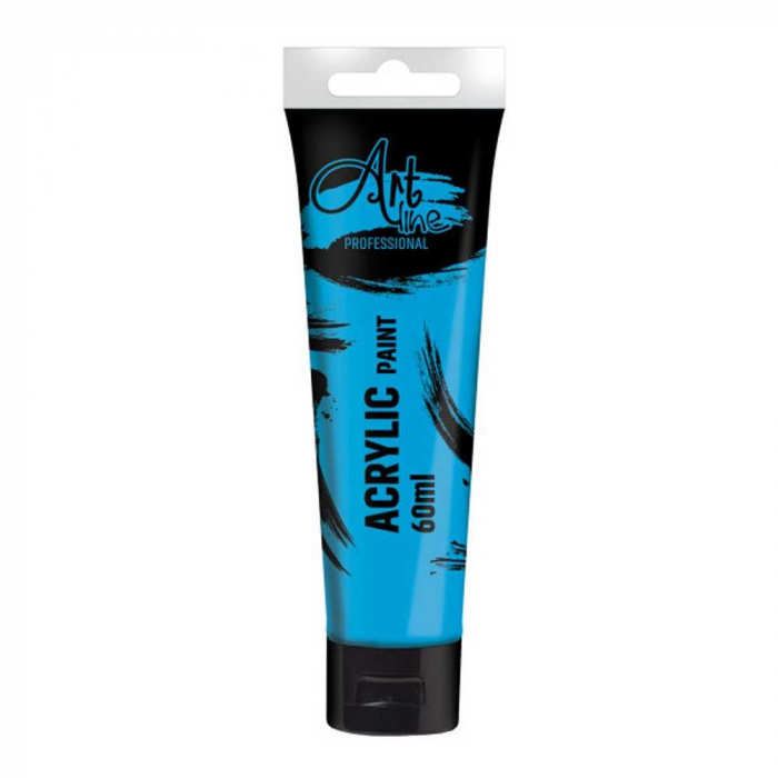 Vopsea acrilica Art, 60 ml, 6buc/set, BLUE CERULEAN - ARTLINE [1]