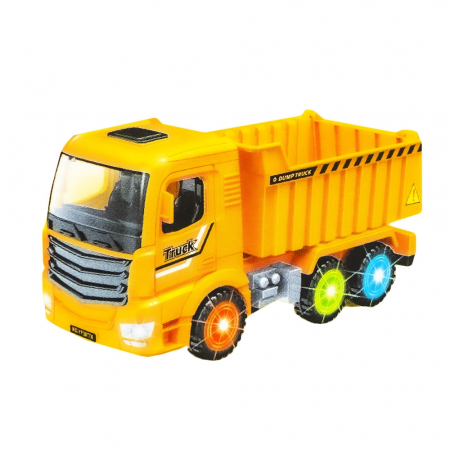 Masini Frictiune - Camion cu frictiune, lumina/sunet, 25x11x12 cm
