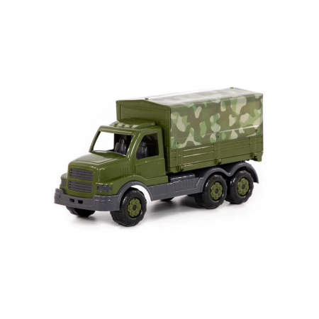 Masini Plastic - Metal - Camion militar cu prelata - Gigant, 44x16x22 cm, Wader