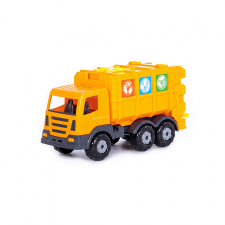 Masini Plastic - Metal - Camion salubrizare - Supertruck, 42x16,5x22,2 cm, Polesie