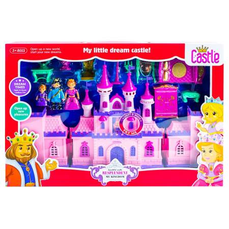 Papusi si accesorii - Castel muzical, cu figurina + accesorii