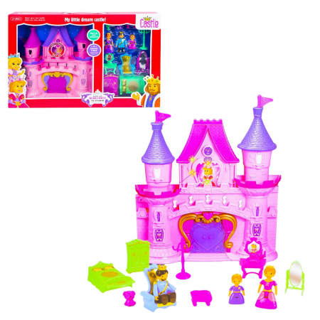 Papusi si accesorii - Castel muzical cu figurina + accesorii