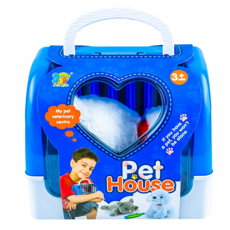 Jucarii din plus - Catelus din plus, cu accesorii si cusca