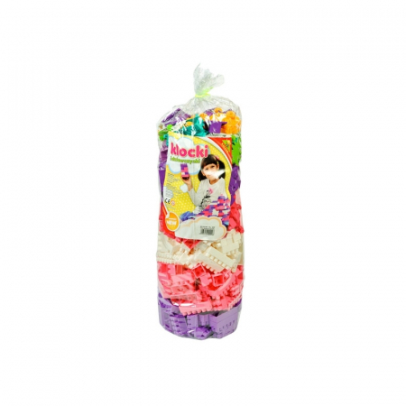 Cuburi constructie si jocuri constructii - Cuburi constructii 500 piese, 28 mm, pentru fetite - Tupiko