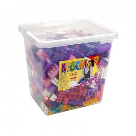 Cuburi constructie si jocuri constructii - Cuburi constructii 500 piese/cutie, 28 mm, pentru fetite - Tupiko
