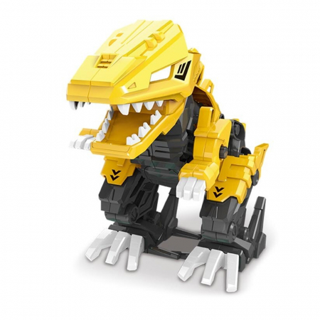 Figurine - Animale Plastic - Cuburi constructii Robozaur, cu baterii - T-REX (Tyrannosaurus rex)