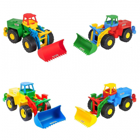 Masini Plastic - Metal - Excavator, 36x15x16 cm - Tigres