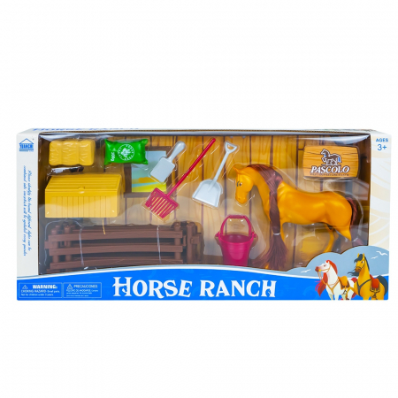 Figurine - Animale Plastic - Figurina calut + accesorii