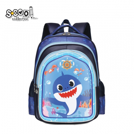 GHIOZDANE - Ghiozdan 3D SHARK, 31x24x41 cm - S-COOL