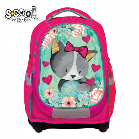 PRODUSE ȘCOLARE - Ghiozdan anatomic KITTY, 42 cm - S-COOL