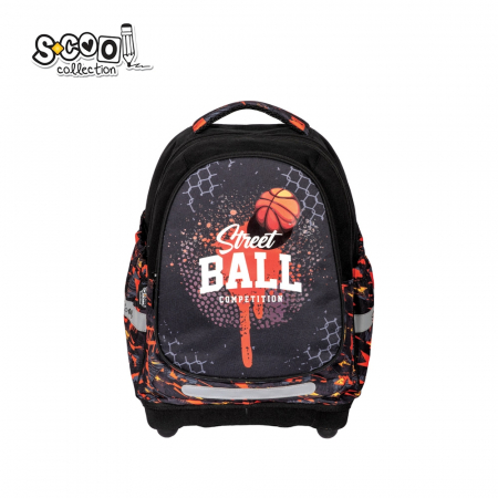 GHIOZDANE - Ghiozdan anatomic STREET BALL, 38x39x19.5 cm - S-COOL