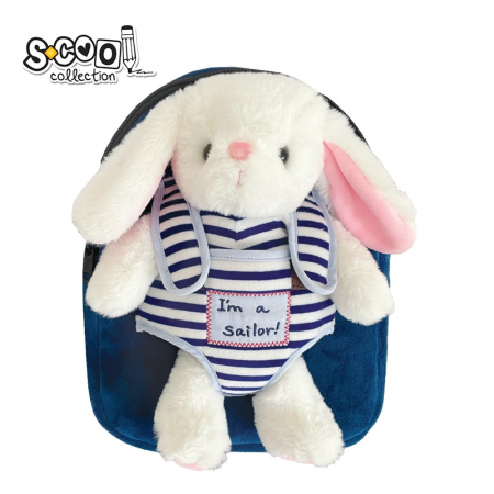 GHIOZDANE - Ghiozdan gradinita BABY ANIMALS, RABBIT, 23x8x28 cm - S-COOL