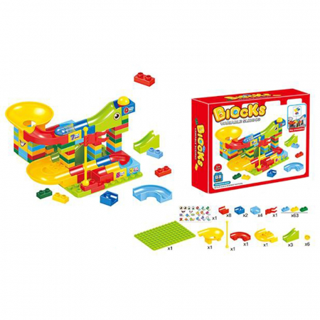 Cuburi constructie si jocuri constructii - Joc constructii, 88 piese