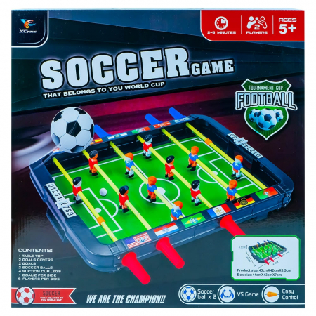 Jocuri si jocuri educative - Joc Fotbal de masa, 43x6.5x42 cm