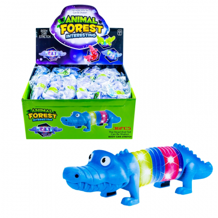 Creativitate - Arts & Crafts - Jucarii antistres, Crocodili, cu lumina, 36 buc/set