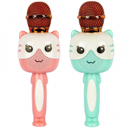 Instrumente Muzicale - Microfon karaoke pisica, bluetooth