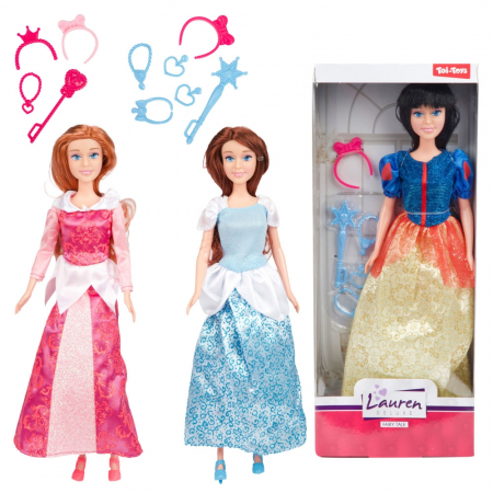 Papusi si accesorii - Papusa printesa, cu accesorii - Toi-Toys