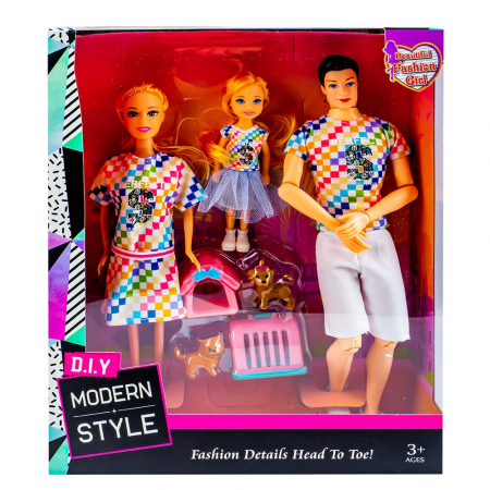 Papusi si accesorii - Papusi familie, 3 buc/set